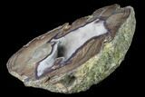 Crystal Filled Dugway Geode (Polished Half) - Utah #141311-2